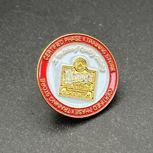 Wendy's Certified Phase II Training Store Employee Lapel Hat Pin